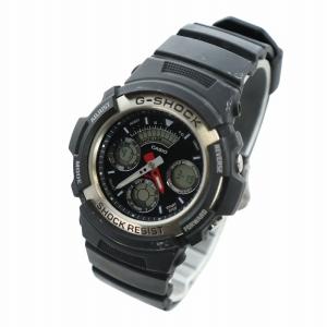 CASIO G-SHOCK 腕時計 ウォッチ クォーツ アナデジ デイト カレンダー付き 黒 ブラック AW-590 GY18 /MQ