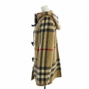 BURBERRY LONDON ダッフル コート ノバチェック 38 ブラウン
