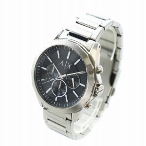 A/X ARMANI EXCHANGE 腕時計 ウォッチ クロノグラフ クォーツ 黒文字盤 ロゴ シルバー色 AX2600 GY18 /MQ