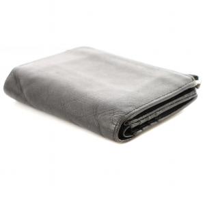 PAUL SMITH 二つ折り財布 ミニウォレット マルチストライプ レザー 黒 /MM MT