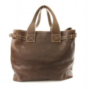 Orobianco トートバッグ レザー ターンロック ブラウン /MM MT GY27