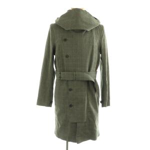 トレンチコート チェック柄 S グレー