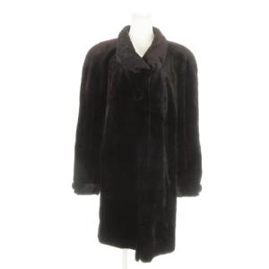 ファーコート シェアードミンクファー F ダークブラウン