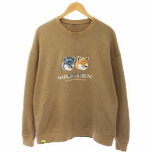 アーダーエラー ADERERROR 19SS スウェット トレーナー 長袖 刺繍 A2 ベージュ 19KSSTO09WH1