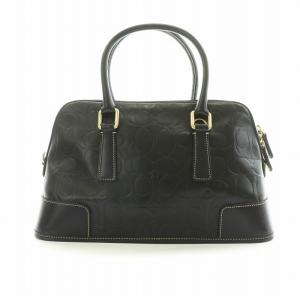 COACH 2way ハンドバッグ ショルダーバッグ シグネチャー レザー ブラック L1S-7011 /NQ GY18