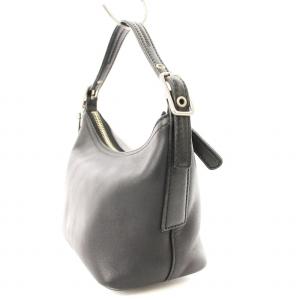COACH オールド ハンドバッグ レザー ロゴ ブラック 黒 9844