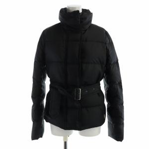 ダウンジャケット ノバチェック 36 ブラック