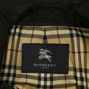 BURBERRY LONDON 中綿ステンカラーコート 裏地ノバチェック LL ブラック