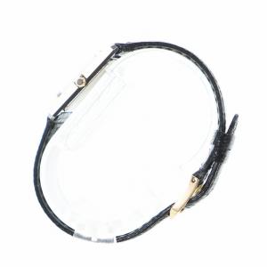 SEIKO エクセリーヌ EXCELINE 腕時計 ウォッチ クォーツ スクエア レザーベルト シルバー色 黒 ブラック