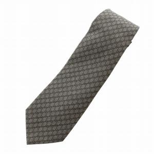 インターロッキングG シルク ウール ジャカード ネクタイ レギュラータイ 絹 ロゴ 茶 ブラウン GY18