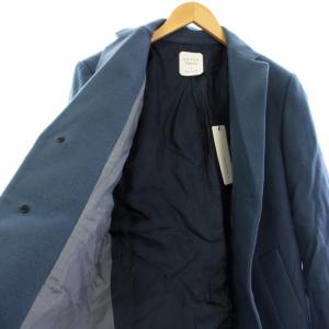 UNITED TOKYO UNITEDTOKYO メリノメルトンチェスターコート ウール アウター 2 青 407451001 /TK MT GY27