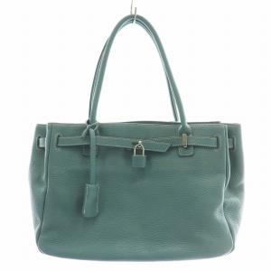 den HAMANO 傳濱野 はんどばっぐ ミーティア トートバッグ ハンドバッグ レザー カデナ 青