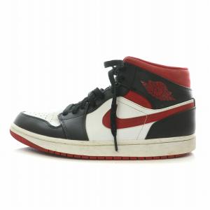 Air Jordan 1 Mid White Gym Red Black