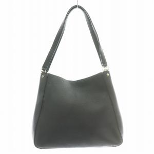 kate spade new york レイラ ミディアム トリプル コンパートメント ショルダー バッグ ハンドバッグ レザー ロゴ 黒 ブラック