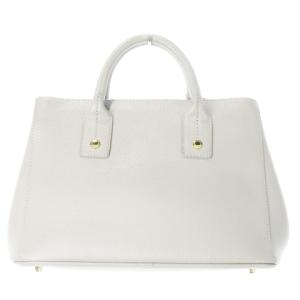FURLA リンダ ハンドバッグ 2way ショルダーバッグ PVC ロゴチャーム ゴールド金具 グレー /AO8