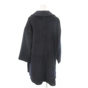 Max Mara MALTA ロングコート ウール 白タグ 40 ネイビー