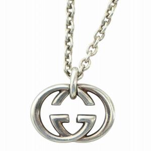 GUCCI ネックレス アクセサリー ペンダント ロゴ インターロッキング Silver925 刻印 シルバー色 190484