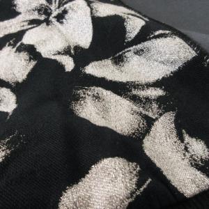 SPORTMAX CODE トレーナー スウェット ラウンドネック 長袖 切替 ワンポイント リボン S 黒 ブラック /CK24