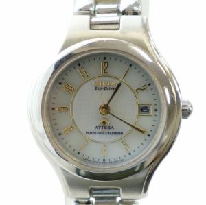 ジャンク品 エコドライブ Eco-Drive アテッサ ATTESA 腕時計 ウォッチ ソーラー カレンダー付き