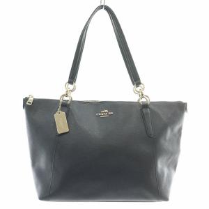 トートバッグ ハンドバッグ レザー ロゴチャーム 紺 ネイビー F57526 /BB MT GY17
