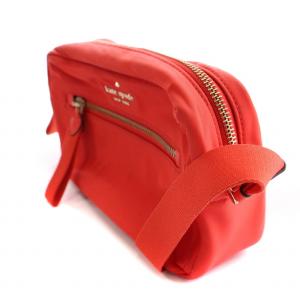 kate spade new york チェルシー カメラバッグ ショルダーバッグ ナイロン ロゴ ポーチ付き 赤 レッド WKR00572 /BB