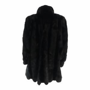 SAGA MINK 銀サガ LANVIN 毛皮コート ブラック