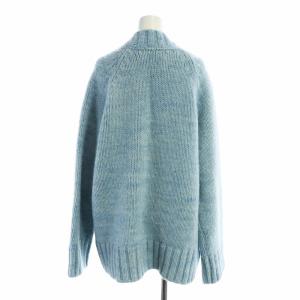 Maison Margiela 4 ニットカーディガン 厚手 アルパカ混 S 水色 SI0GP0004 S17802