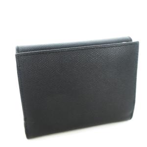 FURLA 二つ折り財布 ウォレット 小銭入れあり レザー 革 ロゴ 黒 ブラック /CK24 GY18