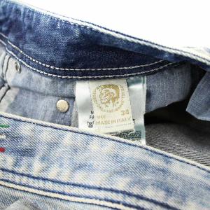 DIESEL SAFADO WASH008E7 デニムパンツ ジーンズ ボタンフライ ダメージ加工 34 インディゴ