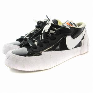NIKE sacai DM6443-001 Blazer Low Black Patent Leather