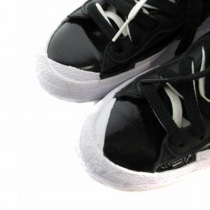 NIKE sacai DM6443-001 Blazer Low Black Patent Leather