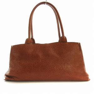 ハンドバッグ レザー ロゴ 茶 ブラウン /RO GY18 MT