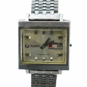 ジャンク品 マンハッタン manhattan 腕時計 ウォッチ デイト カレンダー付き スクエア ロゴ