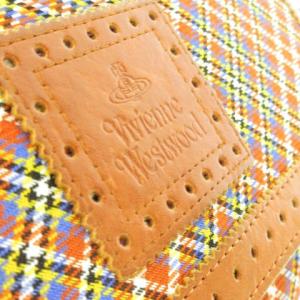 Vivienne Westwood 長財布 タータンチェック オレンジ