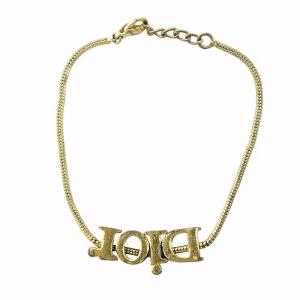 Dior ブレスレット アクセサリー バングル ロゴ ゴールド色 GY11 /MQ