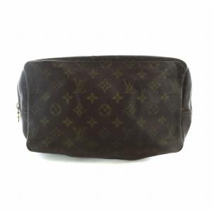LOUIS VUITTON トゥルース トワレット M47524 クラッチバッグ セカンドバッグ モノグラム レザー ロゴ 茶 ブラウン