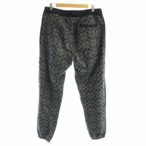 COACH シグネチャー ジョガー イージーパンツ ロゴ 総柄 L グレー 黒 ブラック C7806 /MW GY18