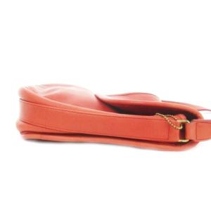 COACH ヴィンテージ オールドコーチ ショルダーバッグ レザー ロゴチャーム こっくり オレンジ 0940 /MN7