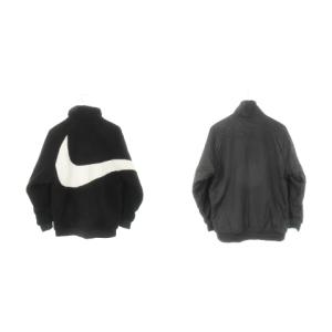 NIKE ビッグスウッシュ リバーシブル ボアジャケット M ブラック BQ6546-011