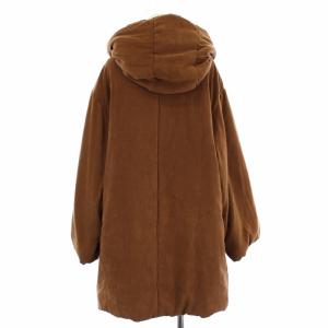 MAX MARA WEEKEND LINE 中綿コート ロゴボタン フード アウター IJ38 ブラウン /TK MT GY18