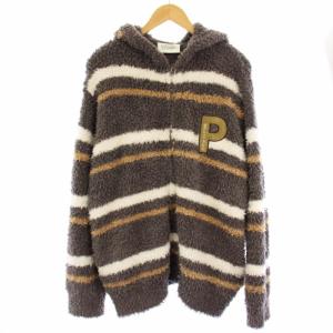 HOLIDAY ジェラートボーダーパーカー ルームウェア 部屋着 長袖 M グレー PMNT245080