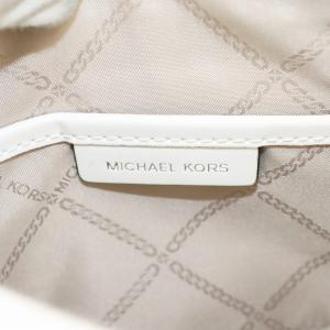 MICHAEL KORS ショルダーバッグ ロゴ 総柄 PVC レザー 白 ホワイト /AN2 GY18 MT