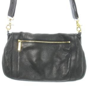 TORY BURCH ショルダーバッグ 肩掛け レザー ロゴ ゴールド金具 黒 ブラック /AO4 GY11