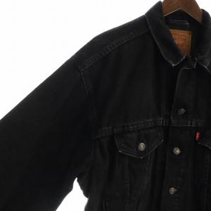 90s 95年製 ビッグE USA製 ブラック デニムジャケット S 黒 70507-4159