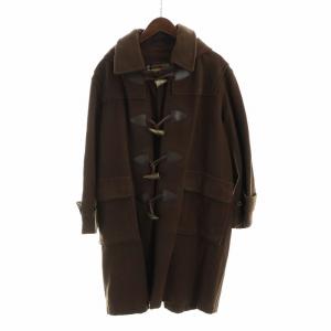 ダッフルコート ノバチェック S ブラウン