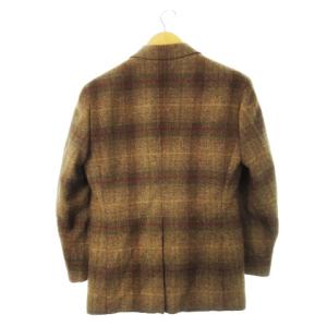 Polo by Ralph Lauren テーラードジャケット シングル ウール ツイード 起毛 チェック 茶 ブラウン /CK14 GY18