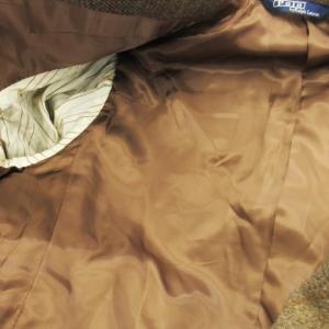 Polo by Ralph Lauren テーラードジャケット シングル ウール ツイード 起毛 チェック 茶 ブラウン /CK14 GY18