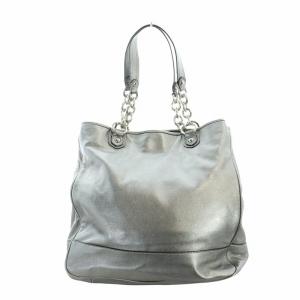 COACH トートバッグ ハンド レザー ロゴ シルバー色 17924 GY18 /MQ
