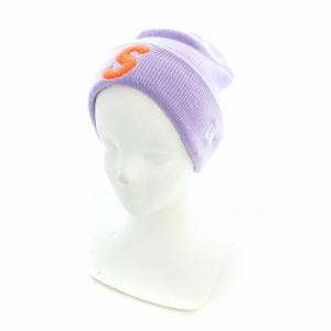 New Era S Logo Beanie パープル