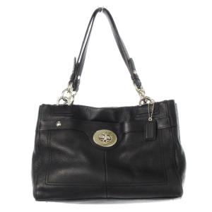 ハンドバッグ レザー 本革 シボ革 ロック金具 シルバー金具 黒 ブラック F16531 /CK2 GY18